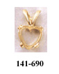 heart shape cabochon pendant