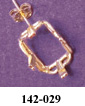 emerald cut earring