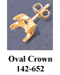 oval cabochon earring settings