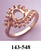 oval ring settings