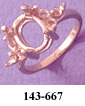 oval ring settings