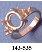 oval cabochon ring settings